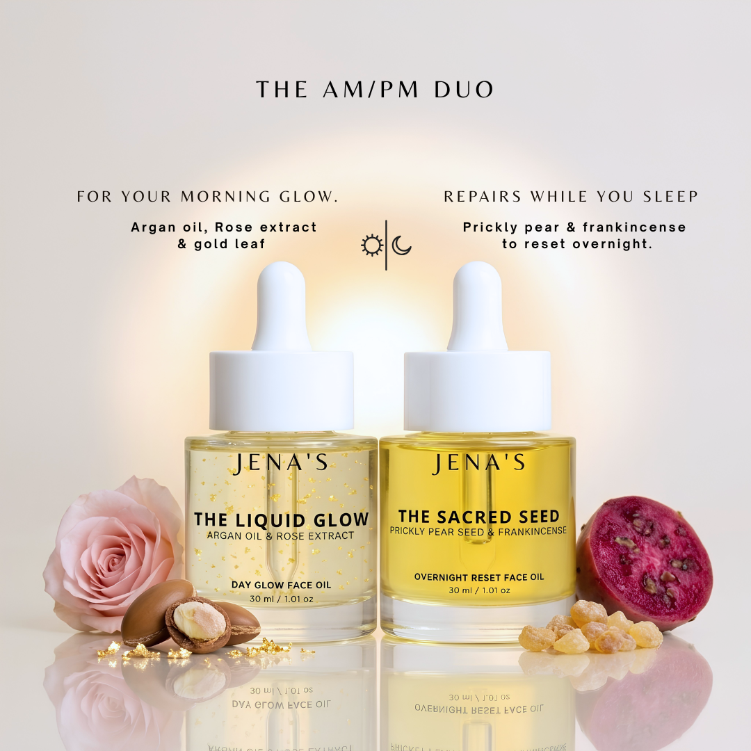 THE LIQUID GLOW | زيت الوجه النهاري بالأرغان والذهب