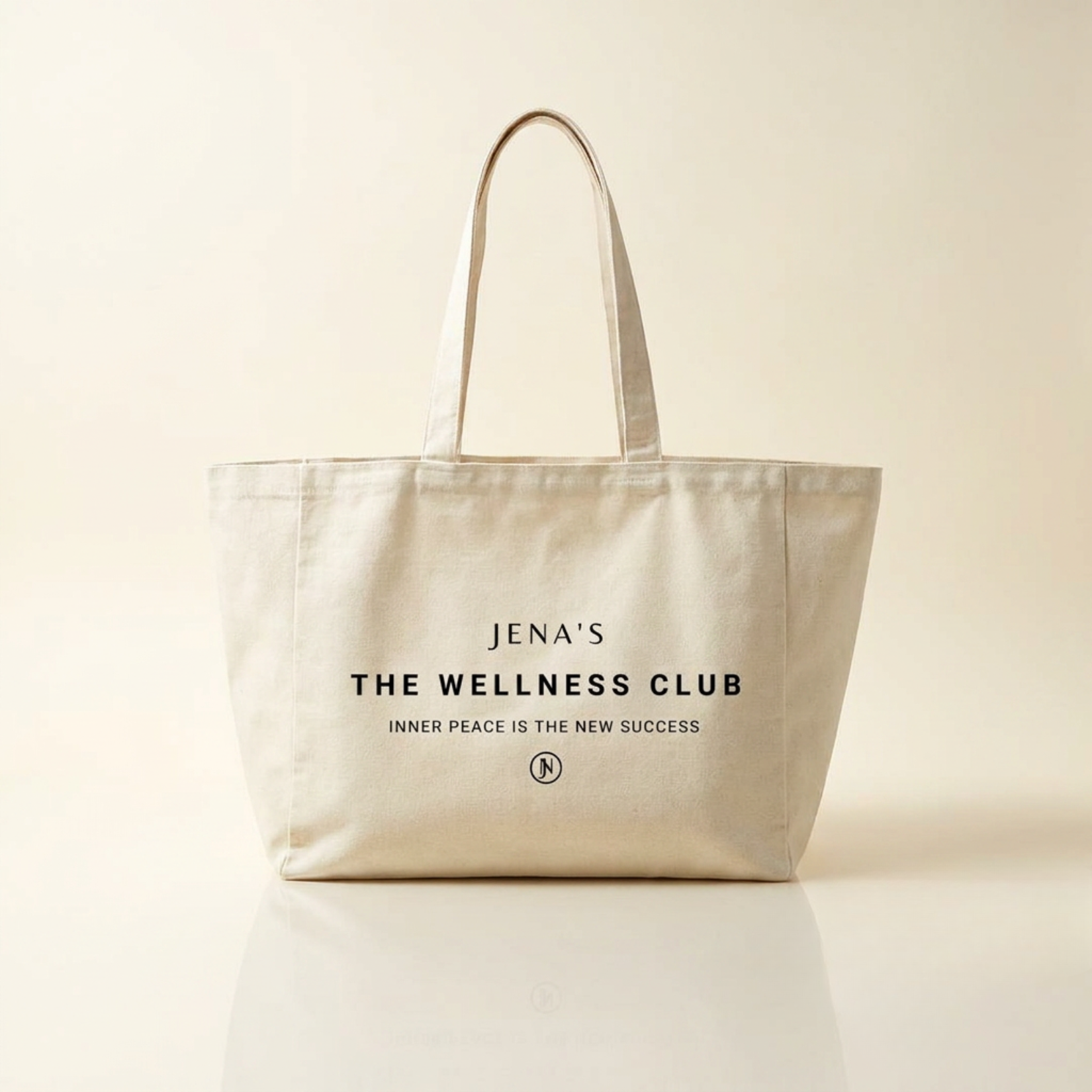JENA'S WELLNESS TRIBE TOTE BAG | حقيبة Wellness Tribe القماشية من جينا